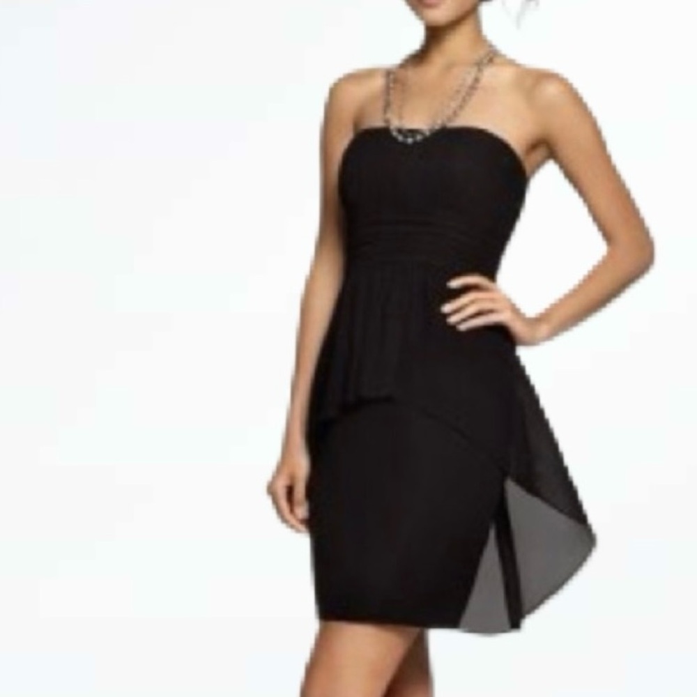 Classy Alfred Angelo Black Strapless Dress